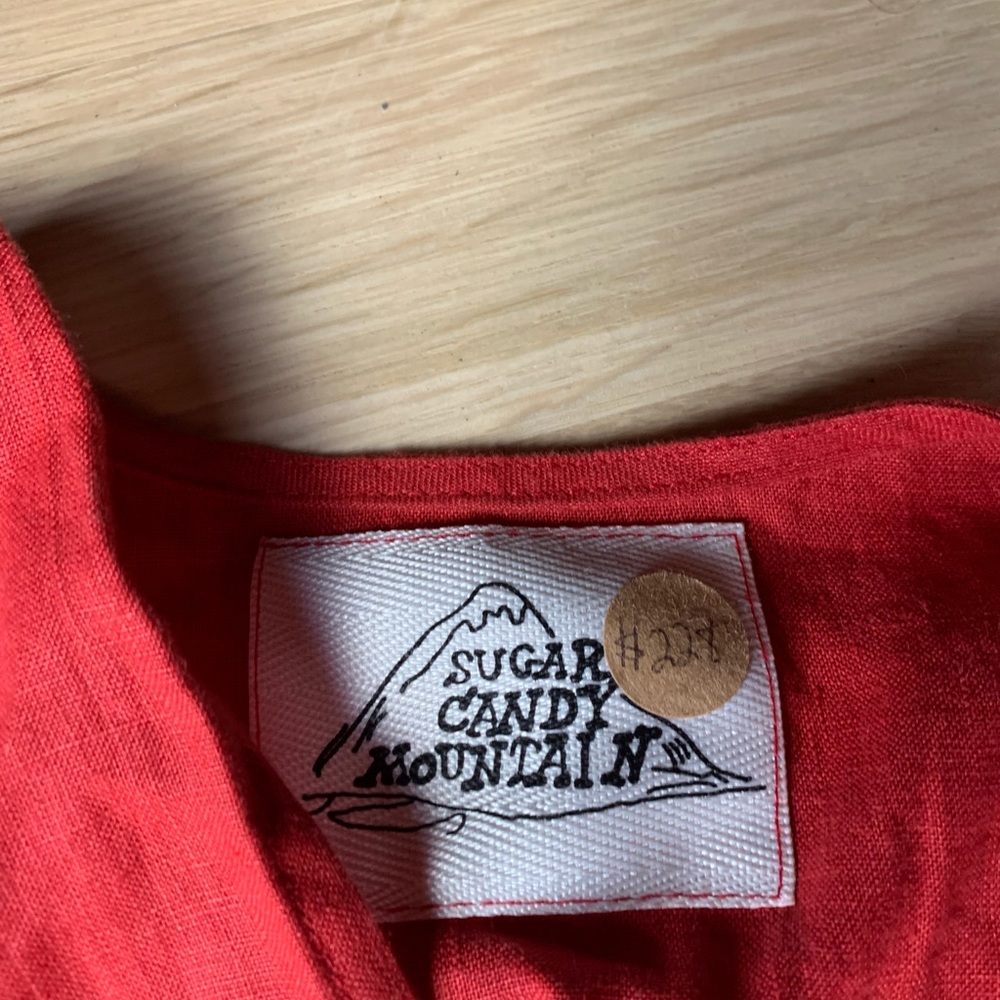 Sugar candy mountain 100% linen dress size M/L